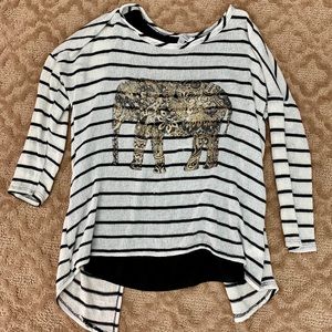 Charming Charlie sweater Elephant